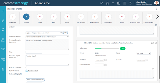 Camms.Strategy Q1 Product Release Update 2021